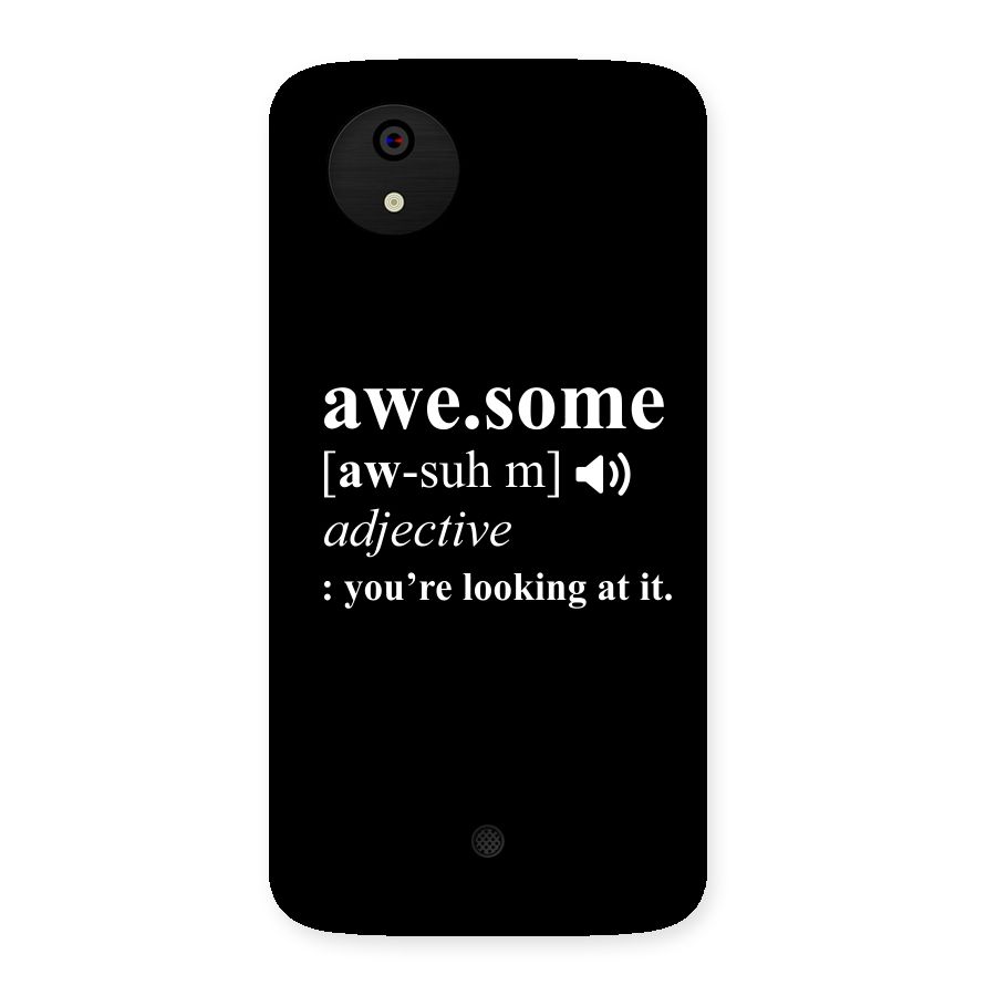 Awesome Looking at it Back Case for Micromax Canvas A1