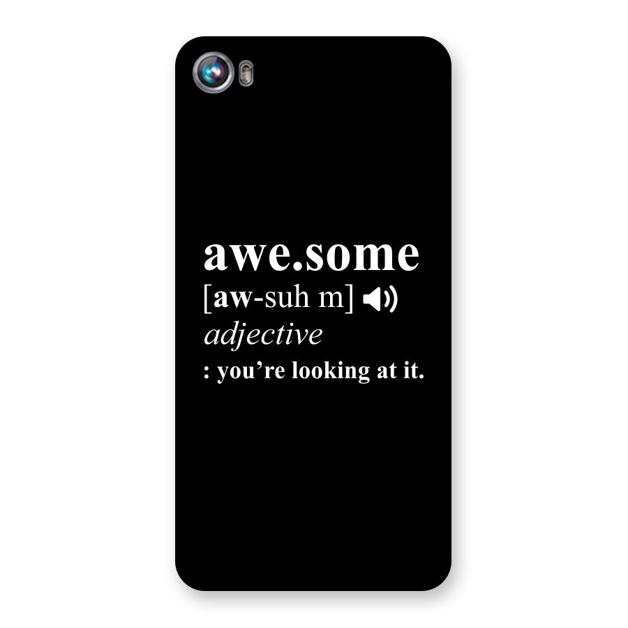 Awesome Looking at it Back Case for Micromax Canvas Fire 4 A107