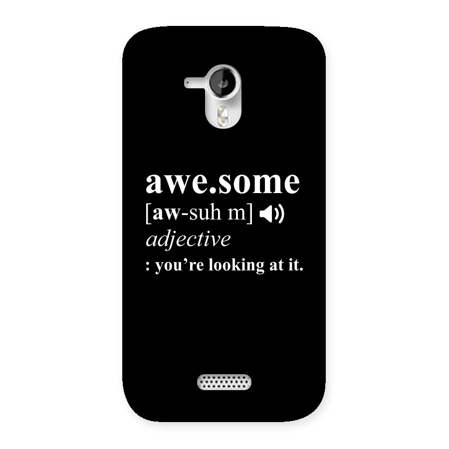 Awesome Looking at it Back Case for Micromax Canvas HD A116