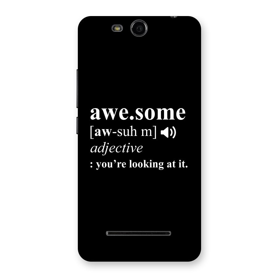 Awesome Looking at it Back Case for Micromax Canvas Juice 3 Q392