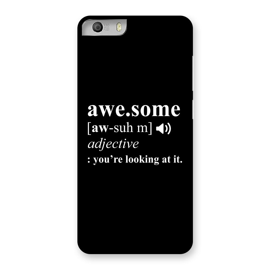 Awesome Looking at it Back Case for Micromax Canvas Knight 2