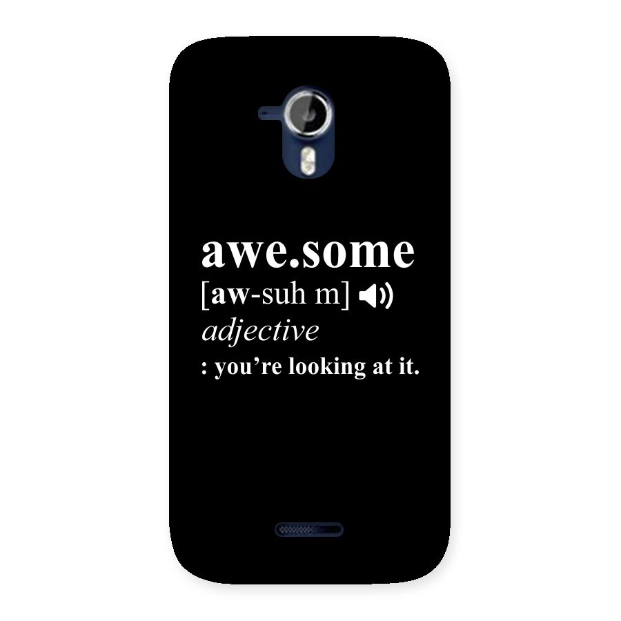Awesome Looking at it Back Case for Micromax Canvas Magnus A117