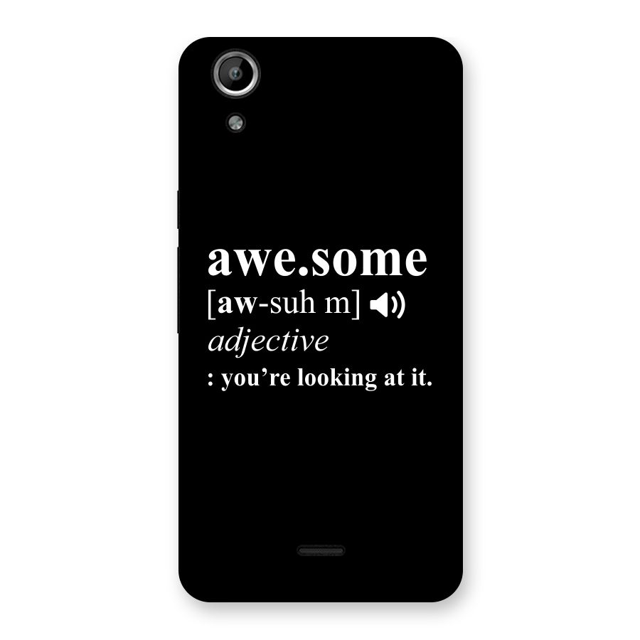 Awesome Looking at it Back Case for Micromax Canvas Selfie Lens Q345