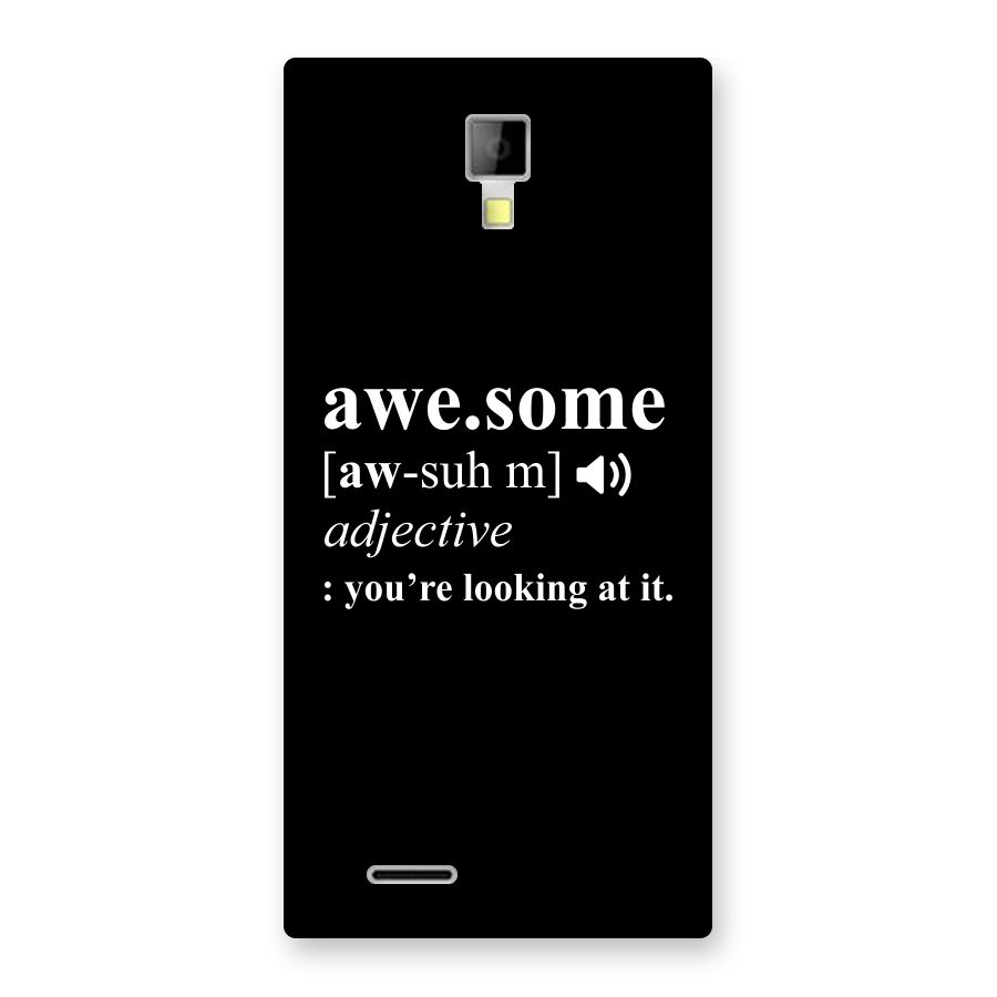 Awesome Looking at it Back Case for Micromax Canvas Xpress A99