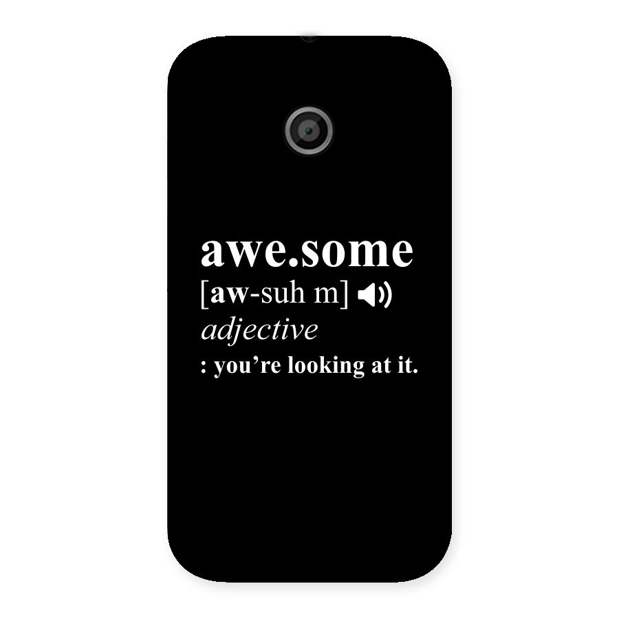 Awesome Looking at it Back Case for Moto E