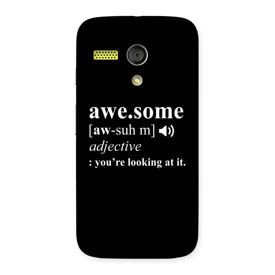 Awesome Looking at it Back Case for Moto G