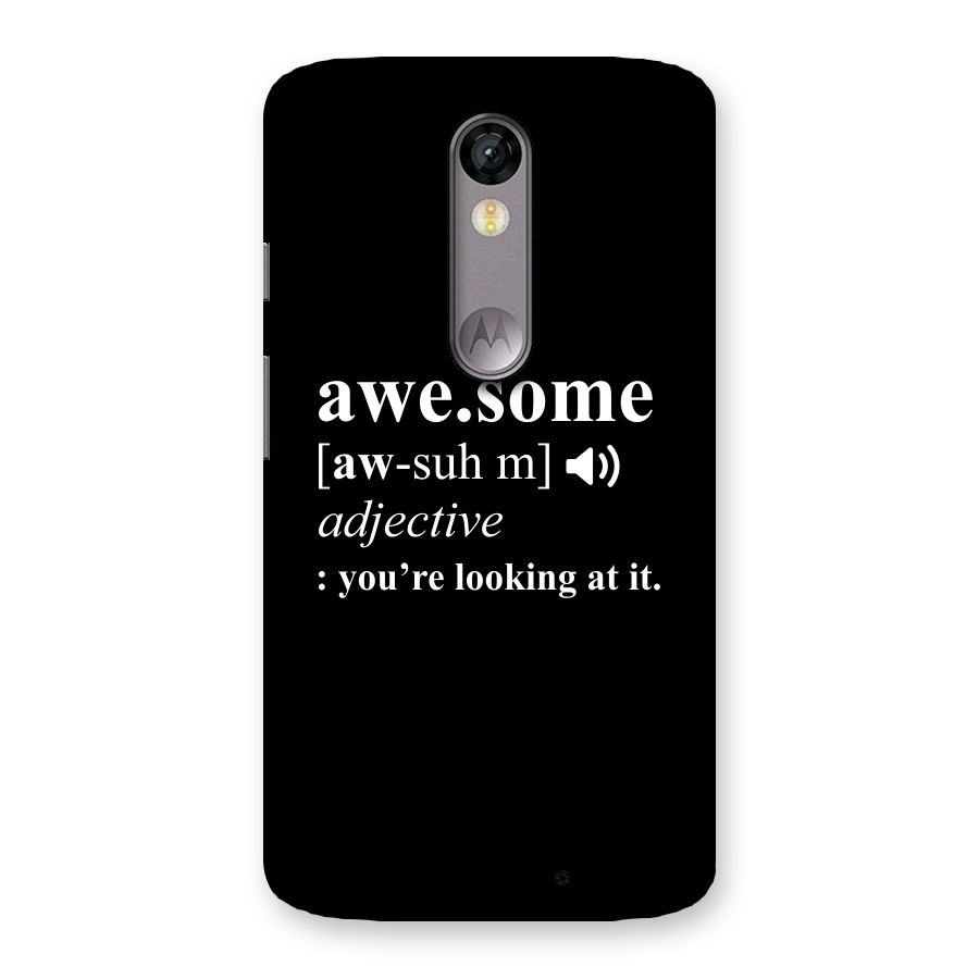 Awesome Looking at it Back Case for Moto X Force