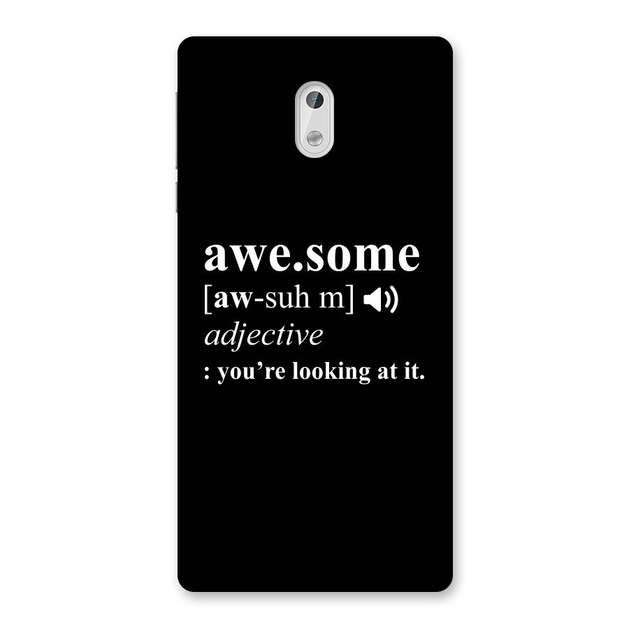 Awesome Looking at it Back Case for Nokia 3