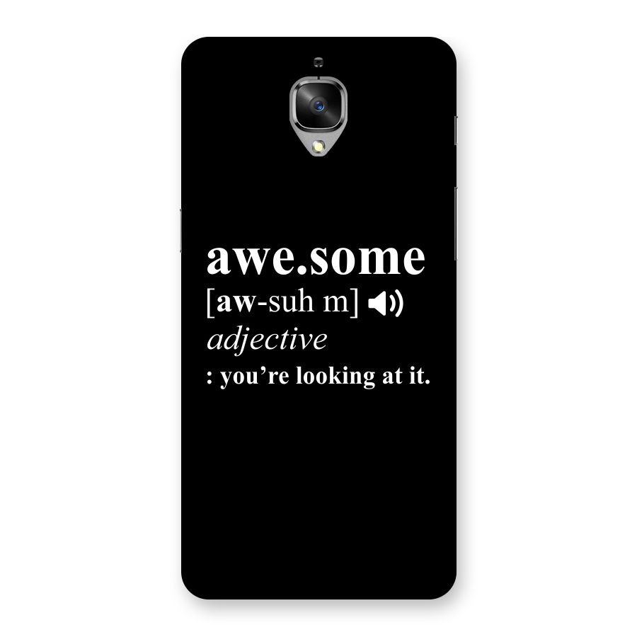 Awesome Looking at it Back Case for OnePlus 3T
