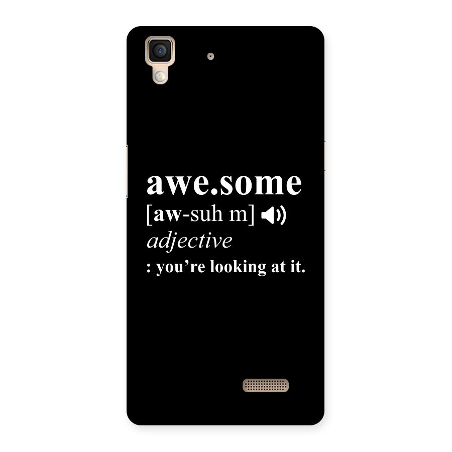 Awesome Looking at it Back Case for Oppo R7