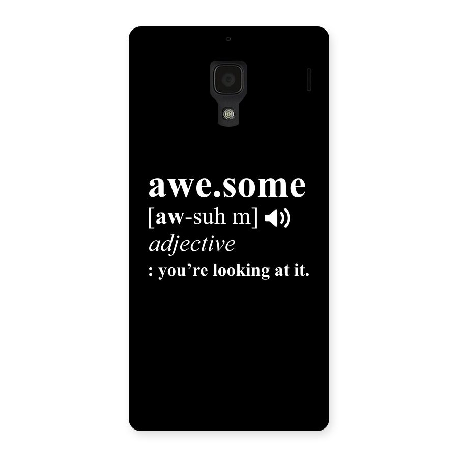 Awesome Looking at it Back Case for Redmi 1S