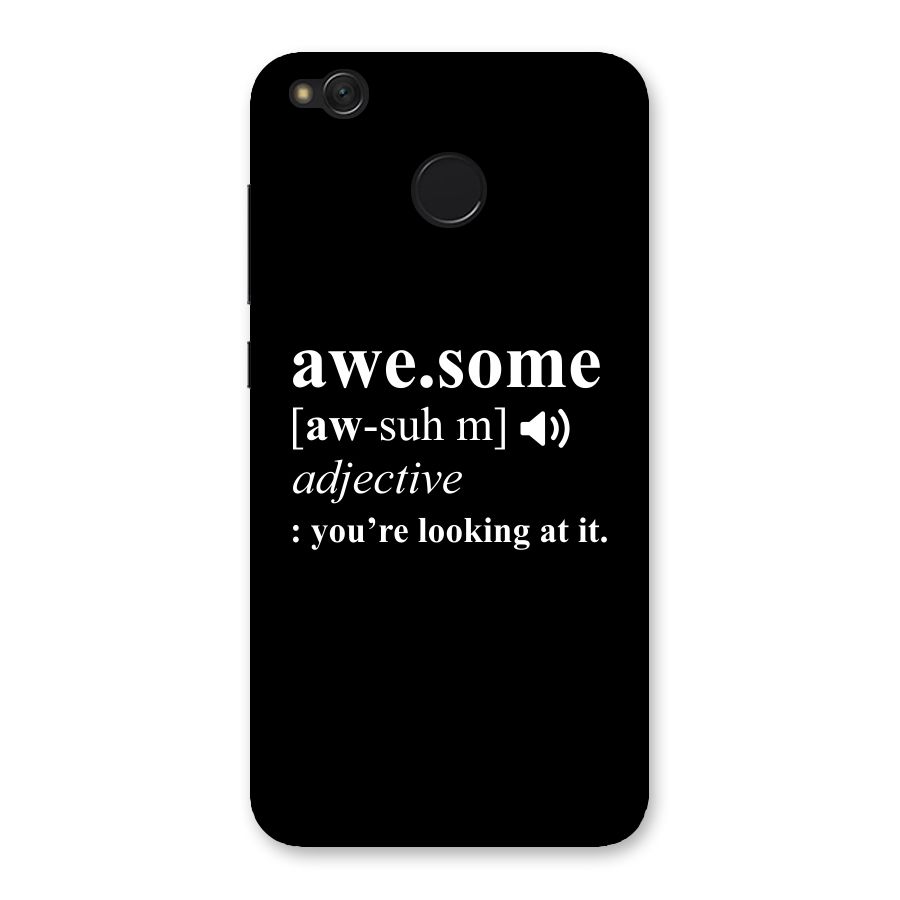 Awesome Looking at it Back Case for Redmi 4