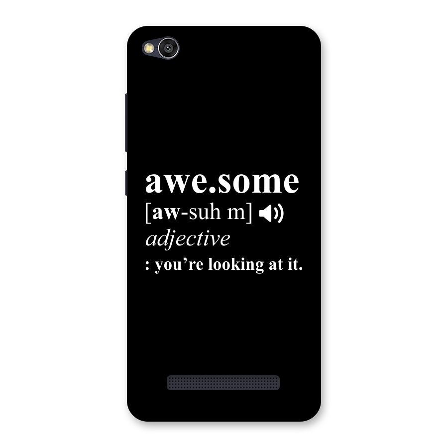 Awesome Looking at it Back Case for Redmi 4A