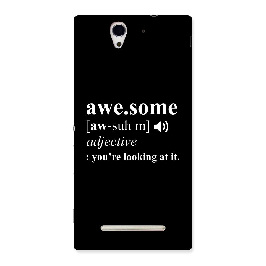 Awesome Looking at it Back Case for Sony Xperia C3