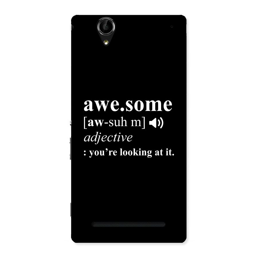 Awesome Looking at it Back Case for Sony Xperia T2