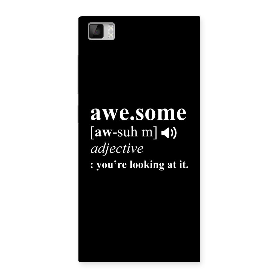 Awesome Looking at it Back Case for Xiaomi Mi3