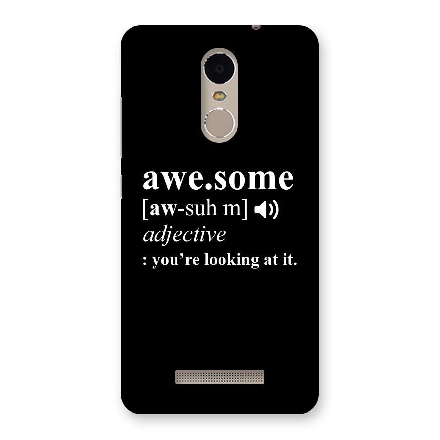 Awesome Looking at it Back Case for Xiaomi Redmi Note 3