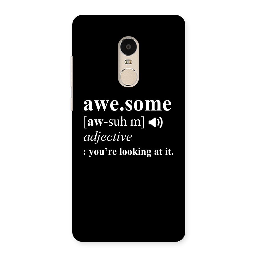 Awesome Looking at it Back Case for Xiaomi Redmi Note 4