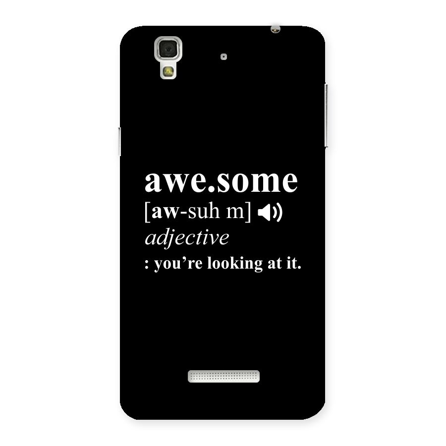 Awesome Looking at it Back Case for YU Yureka Plus