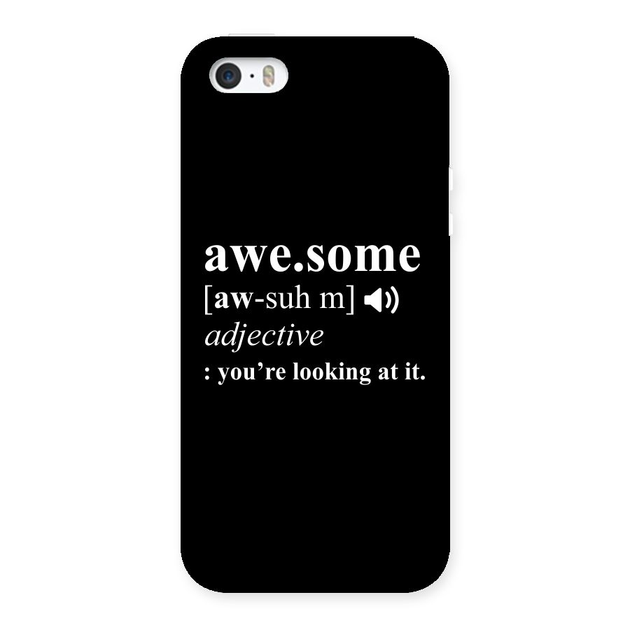 Awesome Looking at it Back Case for iPhone SE