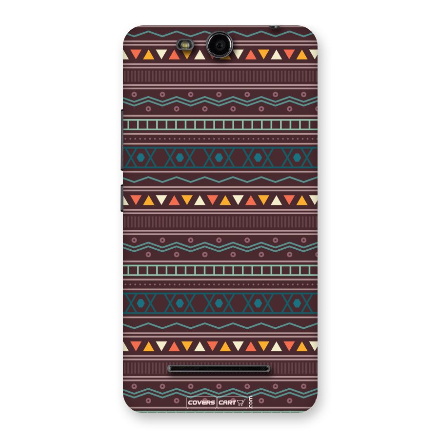Classic Aztec Pattern Back Case for Canvas Juice 3