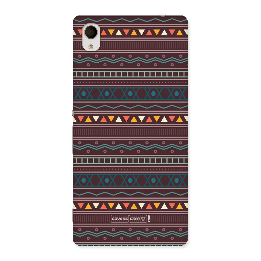 Classic Aztec Pattern Back Case for Xperia M4 Aqua