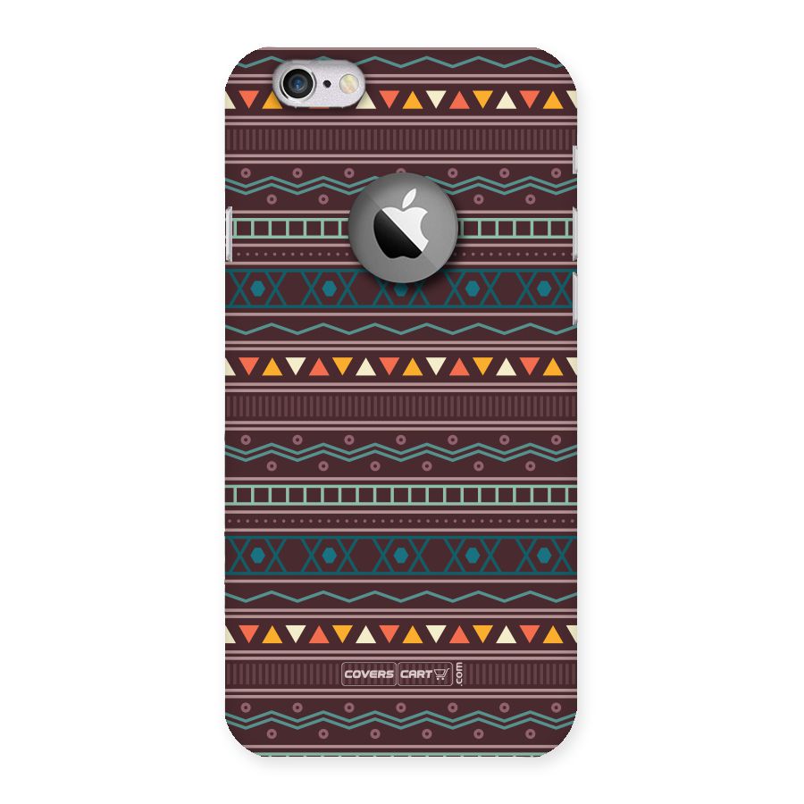 Classic Aztec Pattern Back Case for iPhone 6 Logo Cut