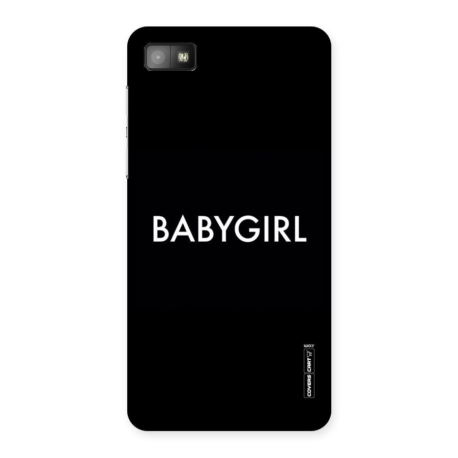 Baby Girl Back Case for Blackberry Z10