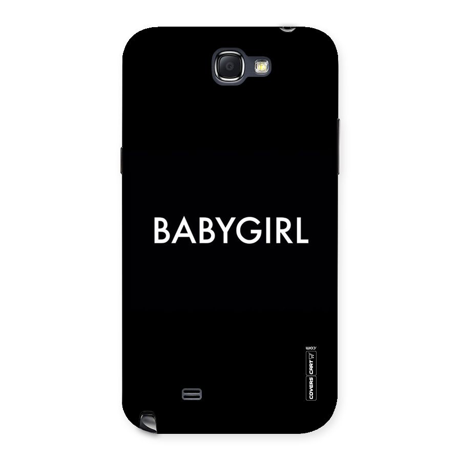 Baby Girl Back Case for Galaxy Note 2