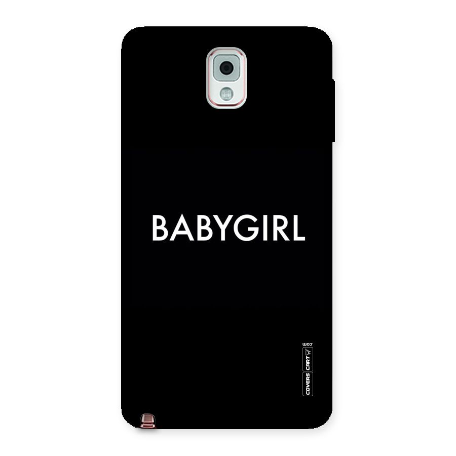 Baby Girl Back Case for Galaxy Note 3