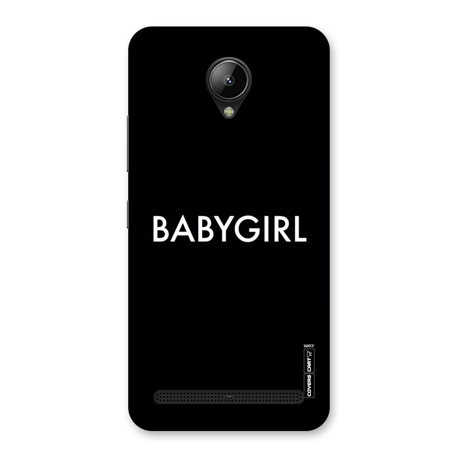 Baby Girl Back Case for Lenovo C2