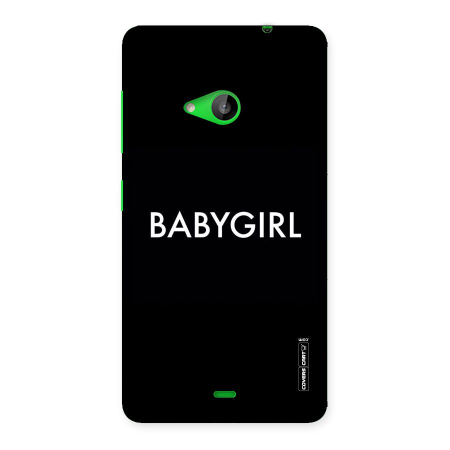 Baby Girl Back Case for Lumia 535