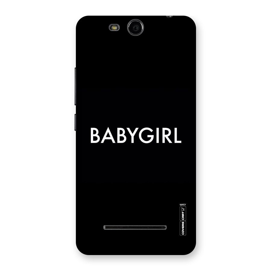 Baby Girl Back Case for Micromax Canvas Juice 3 Q392