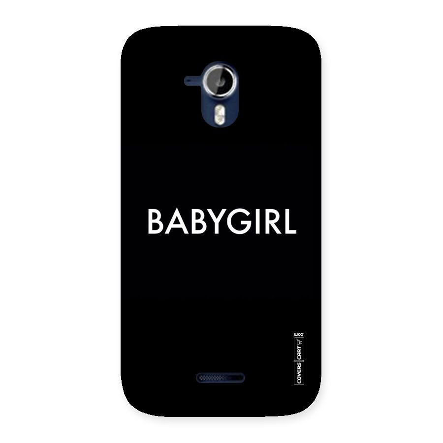Baby Girl Back Case for Micromax Canvas Magnus A117