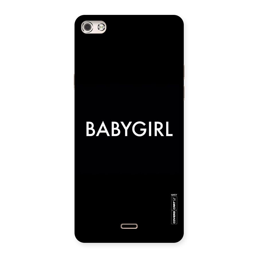 Baby Girl Back Case for Micromax Canvas Silver 5