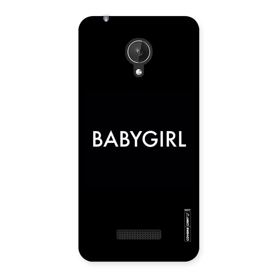 Baby Girl Back Case for Micromax Canvas Spark Q380
