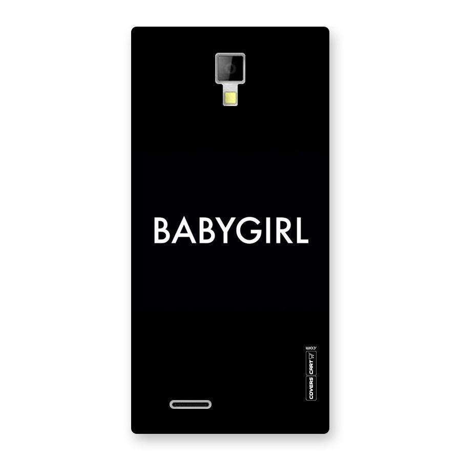 Baby Girl Back Case for Micromax Canvas Xpress A99