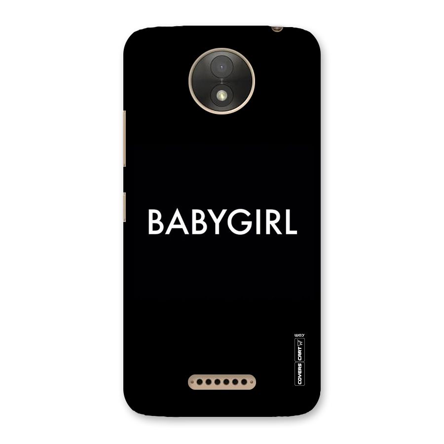 Baby Girl Back Case for Moto C Plus