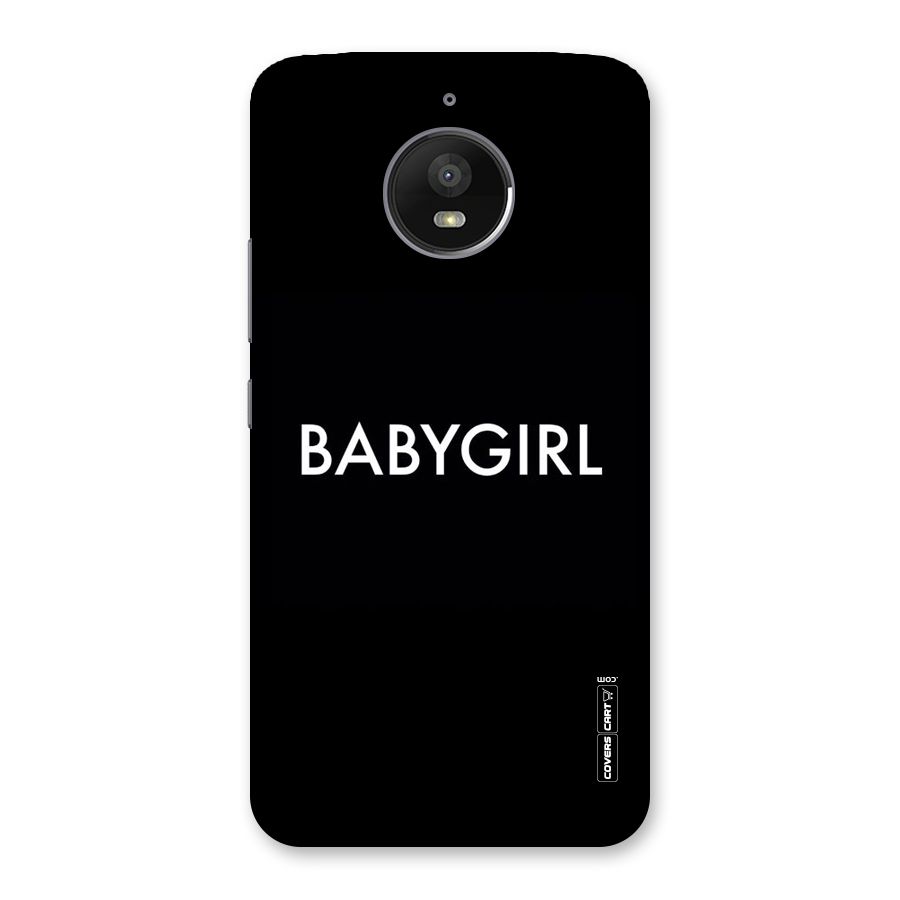 Baby Girl Back Case for Moto E4 Plus