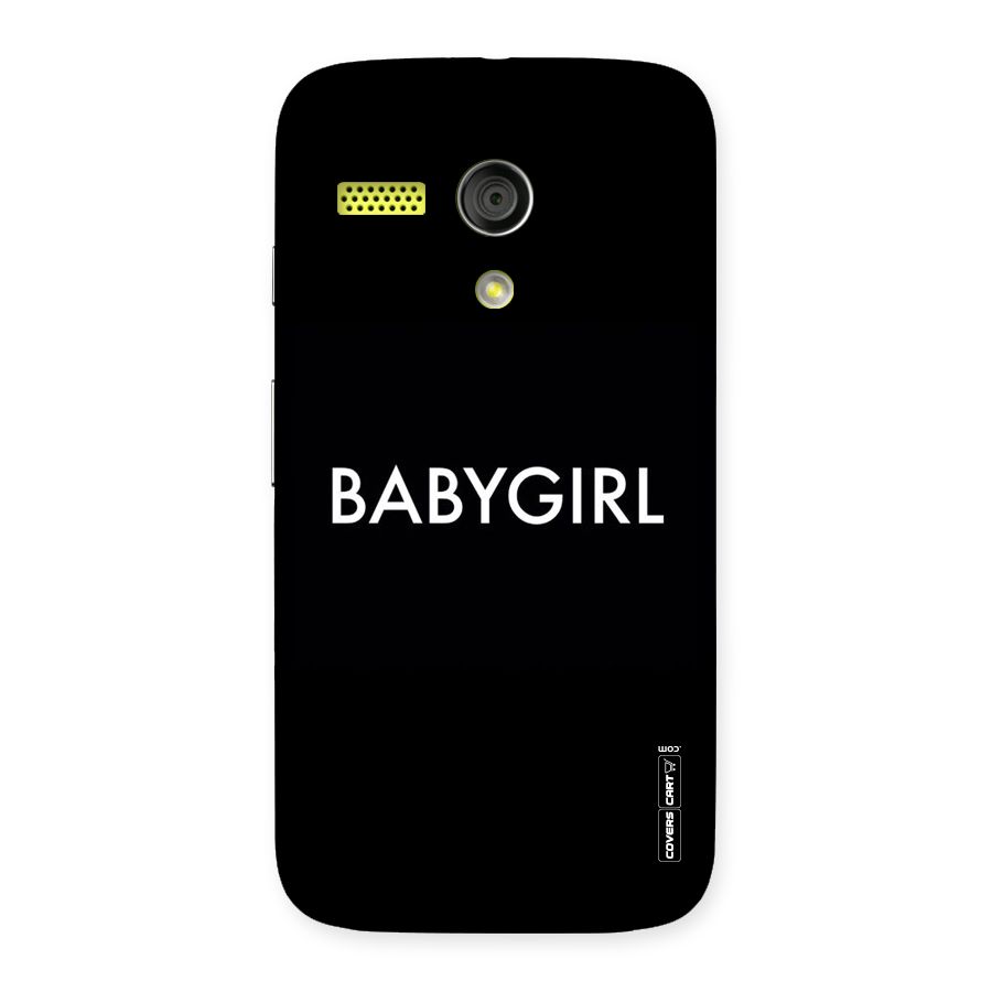 Baby Girl Back Case for Moto G