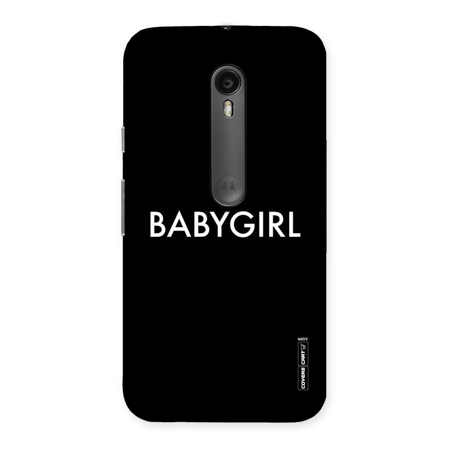 Baby Girl Back Case for Moto G Turbo