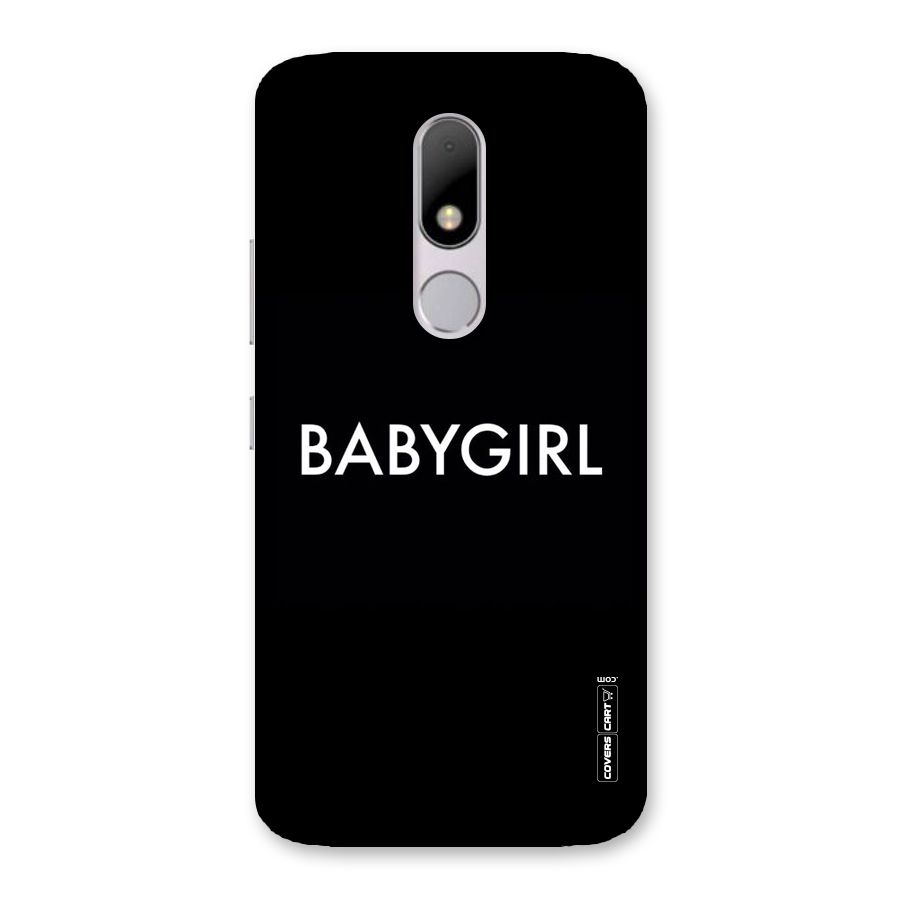 Baby Girl Back Case for Moto M