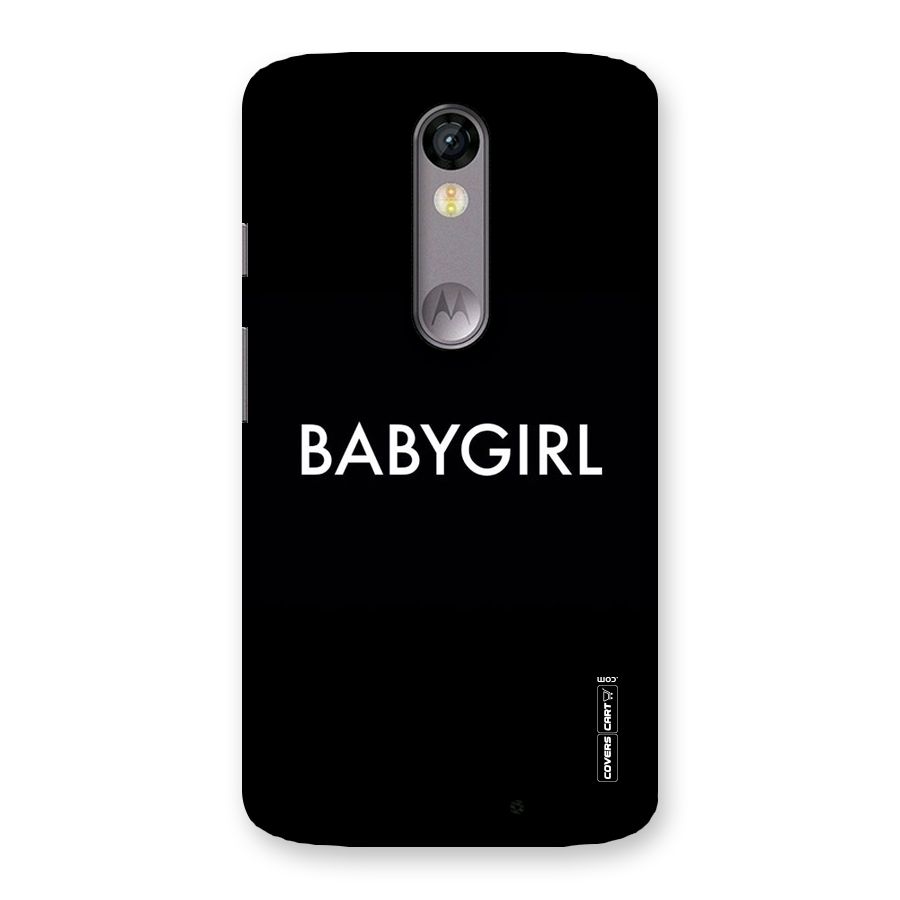Baby Girl Back Case for Moto X Force