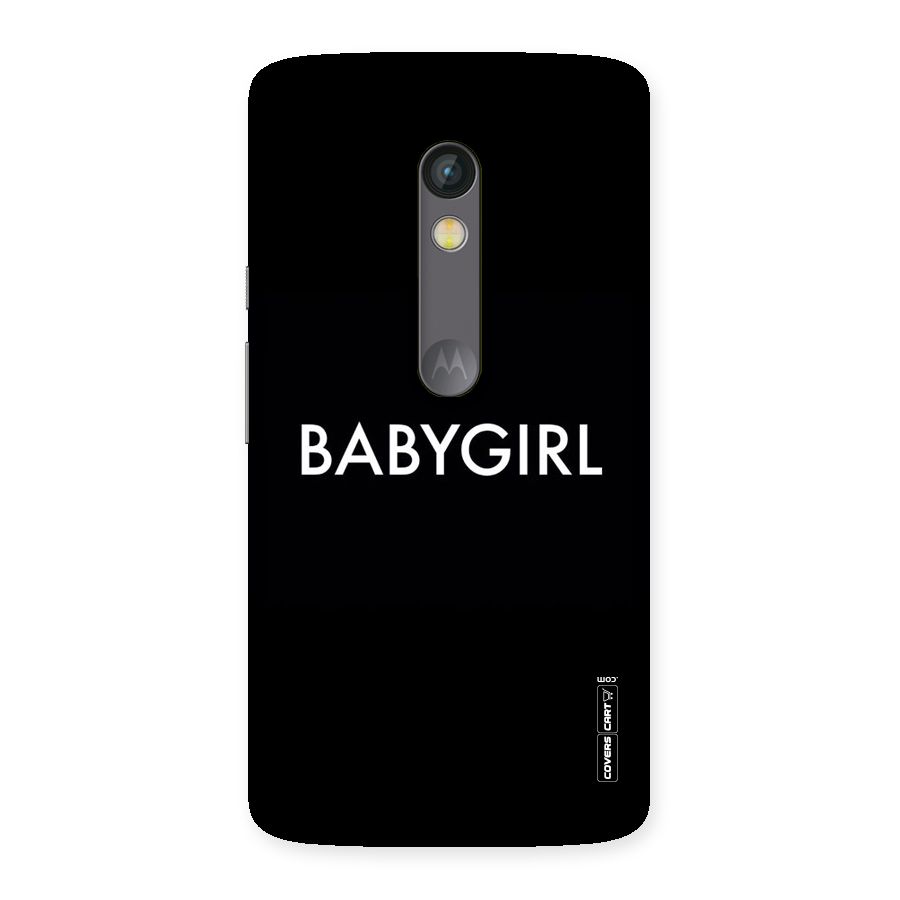 Baby Girl Back Case for Moto X Play