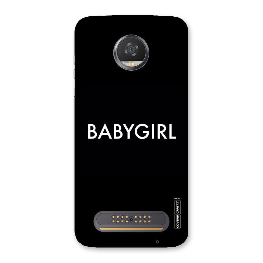 Baby Girl Back Case for Moto Z2 Play