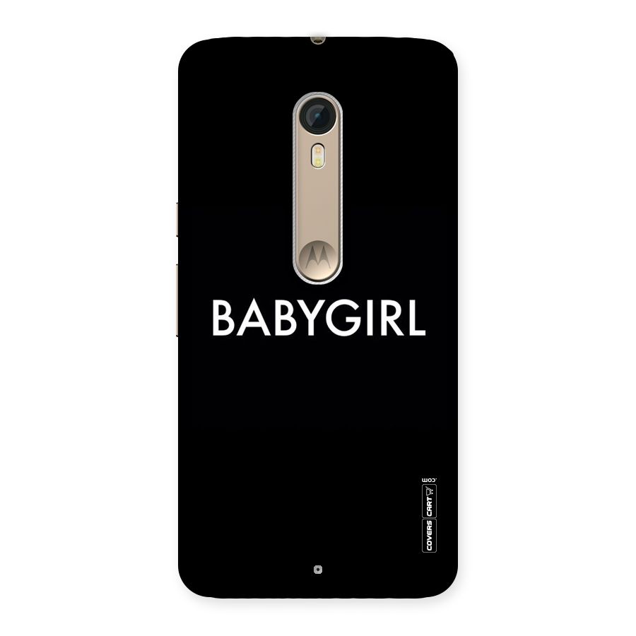 Baby Girl Back Case for Motorola Moto X Style