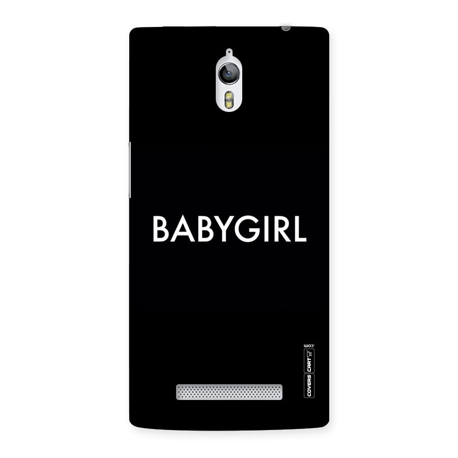 Baby Girl Back Case for Oppo Find 7