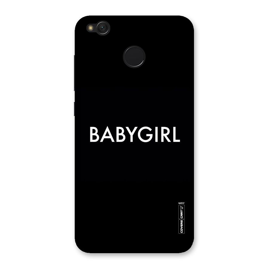 Baby Girl Back Case for Redmi 4