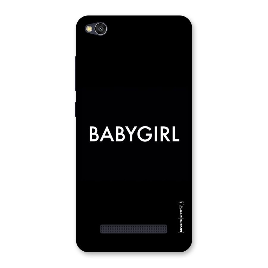 Baby Girl Back Case for Redmi 4A