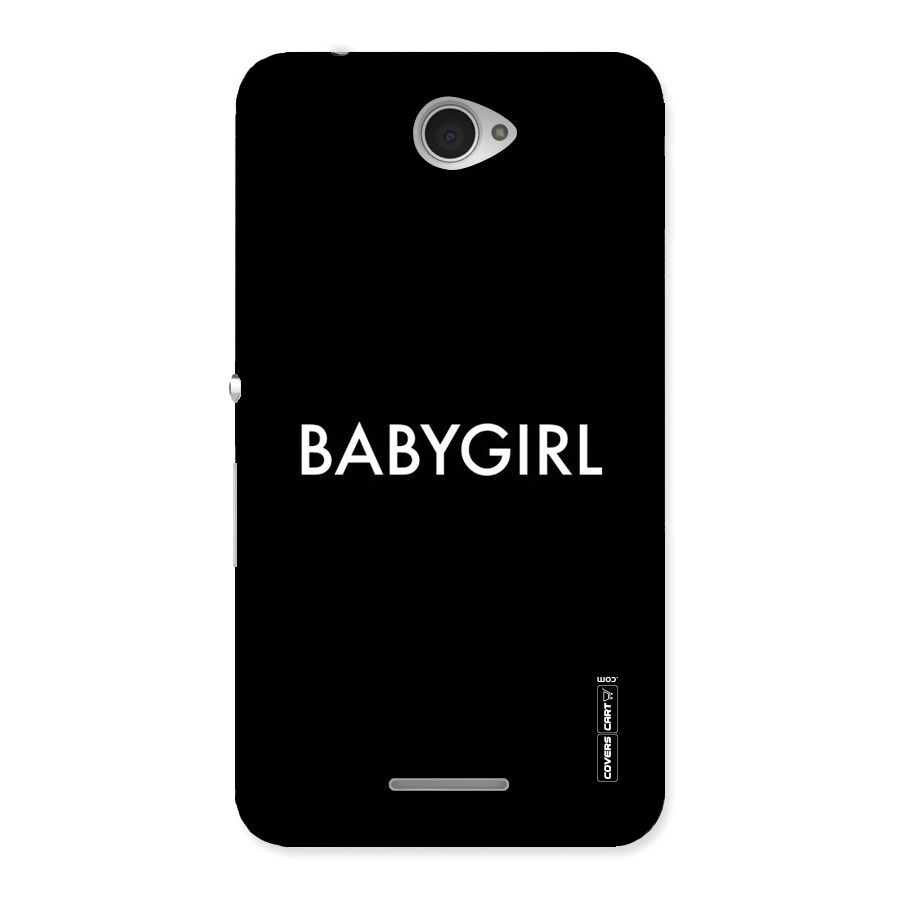 Baby Girl Back Case for Sony Xperia E4